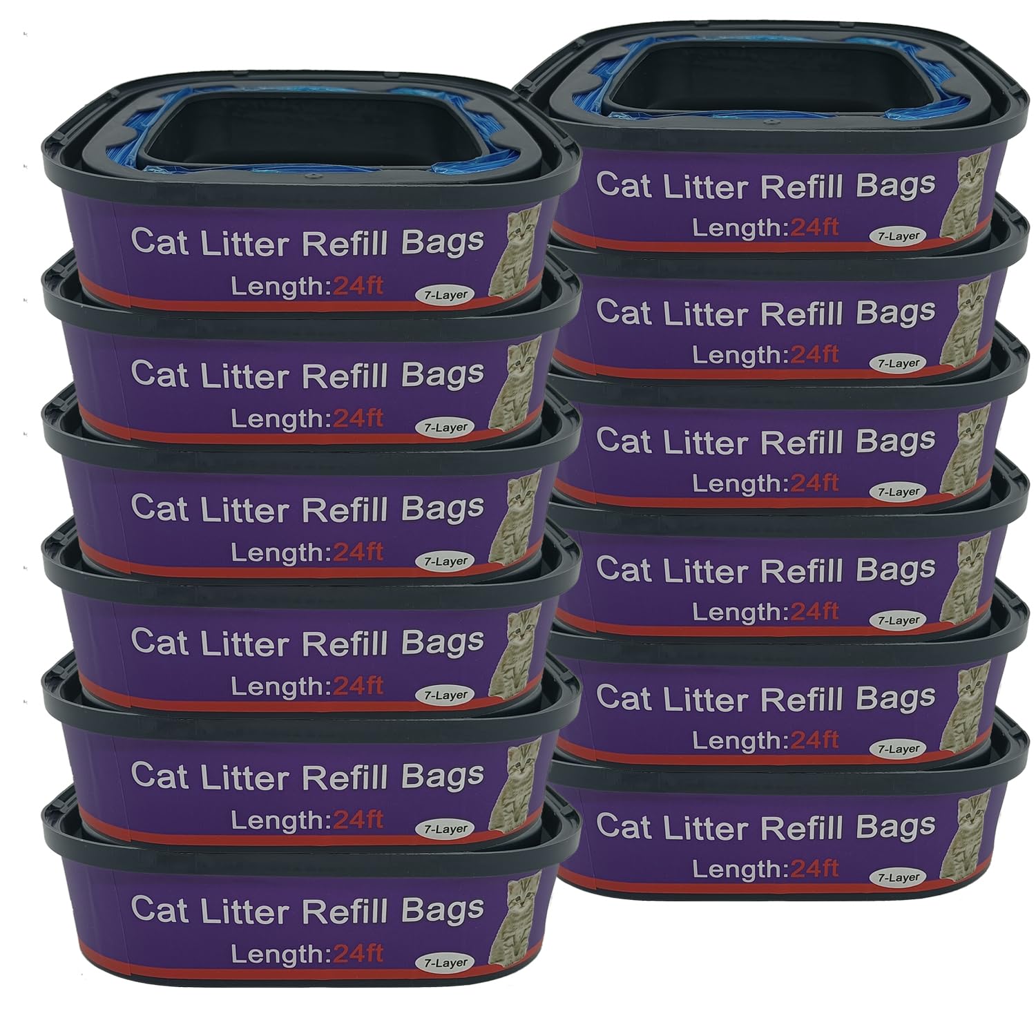 RUNDE bolsas de relleno para arena de gatos Genie estandar, higiene y comodidad diaria.
