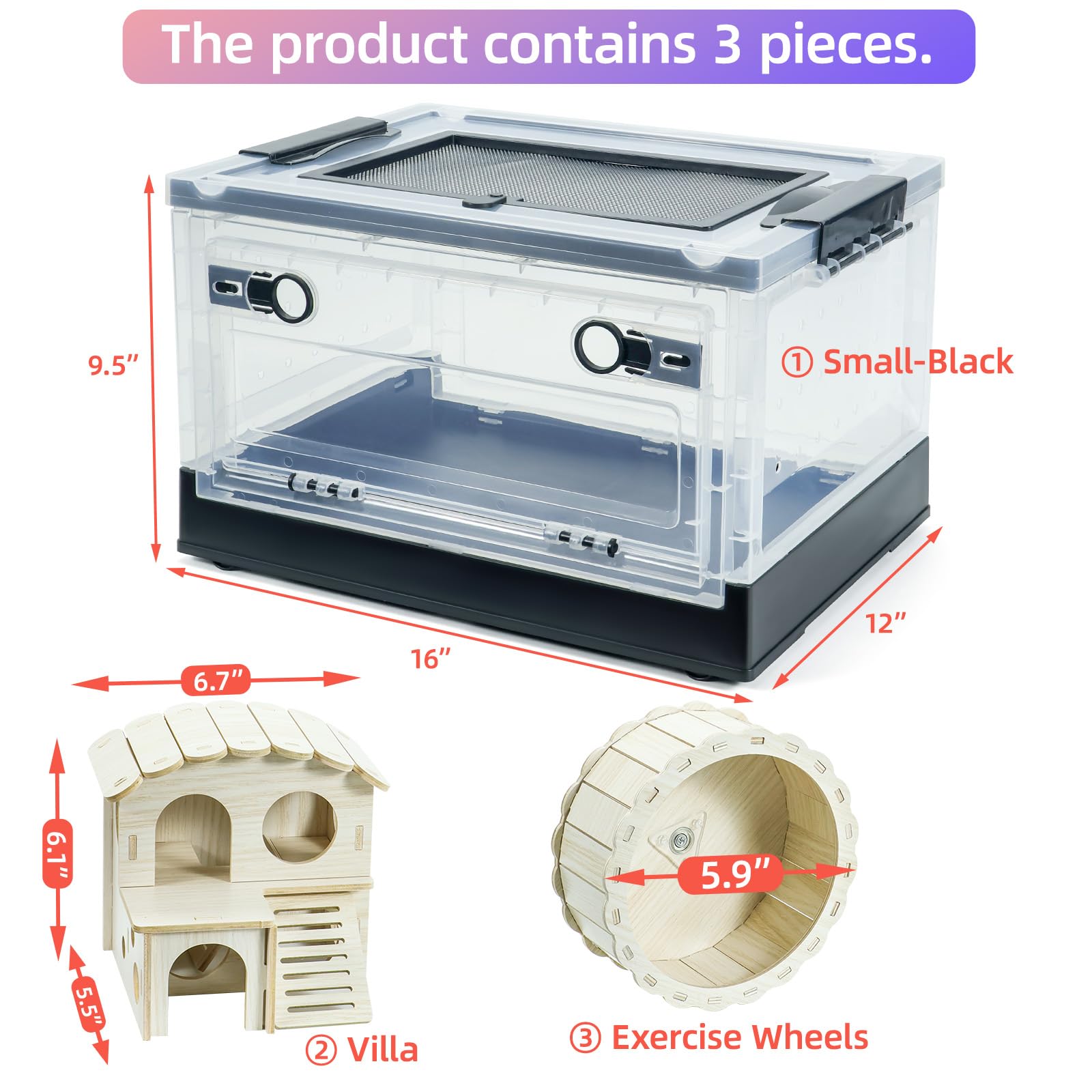 RunDuck jaula ventilada con orificios para aire fresco.