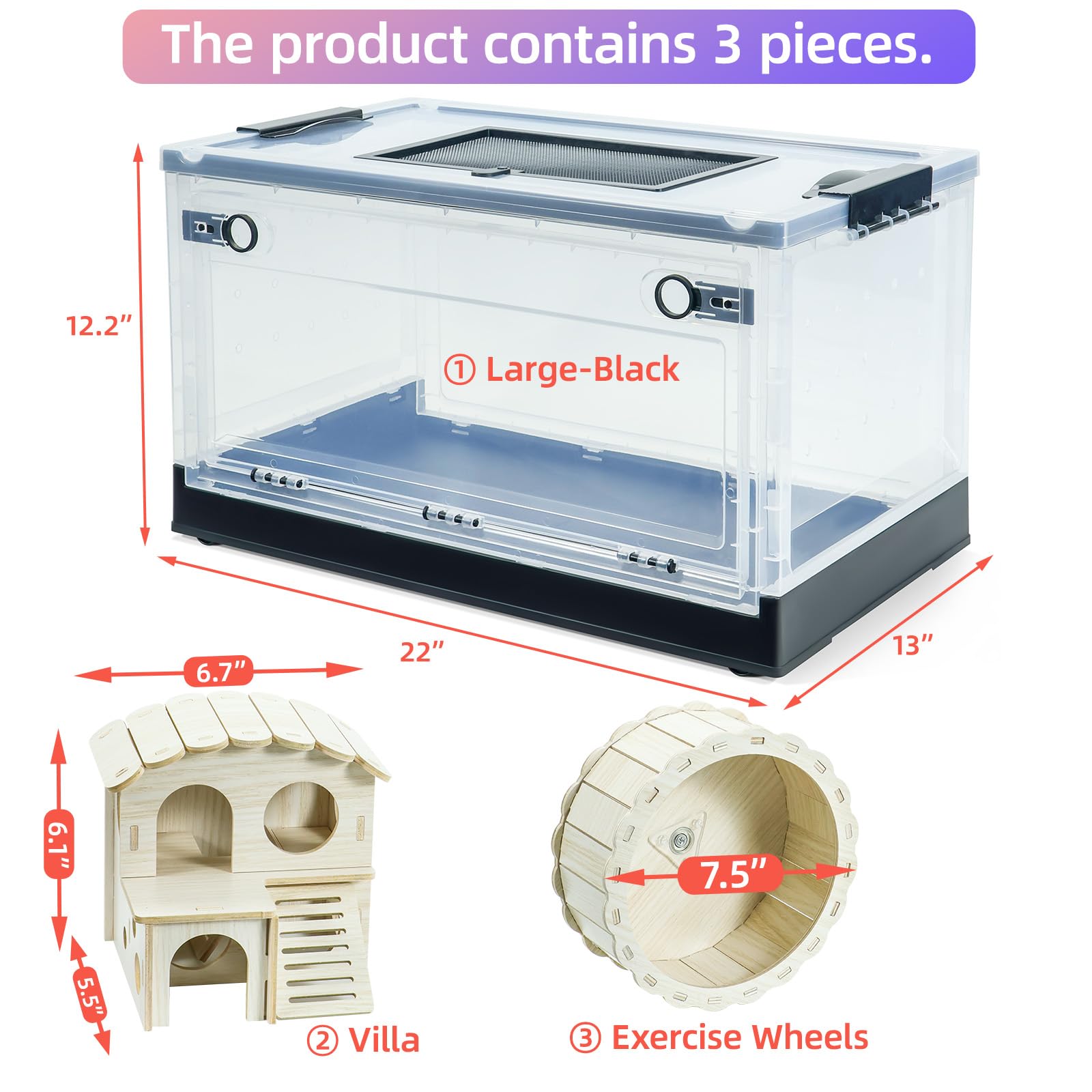 RunDuck visión 360° a través del material transparente para observar sin obstáculos.