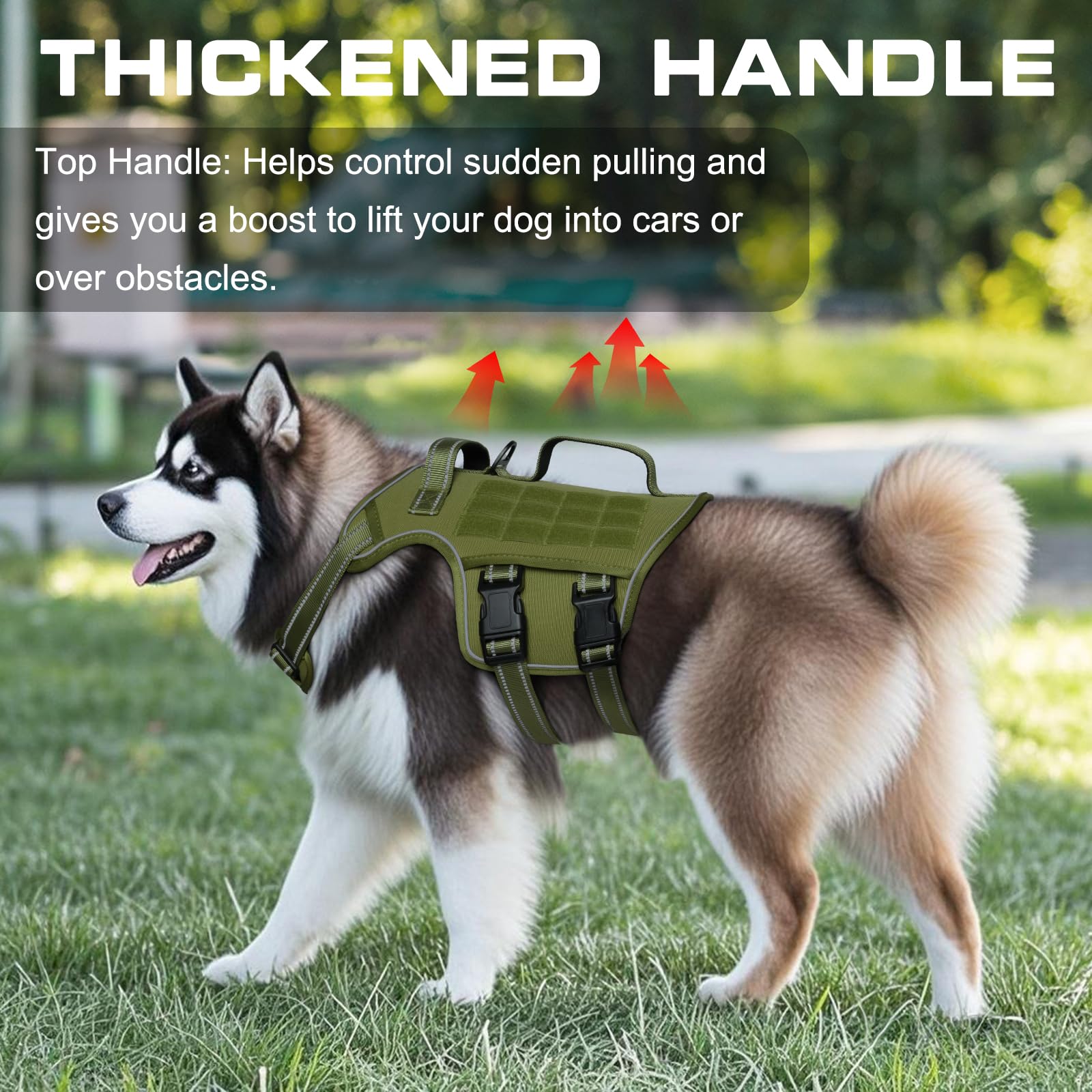 RunFido arnés trasero con gancho para paseos relajados.