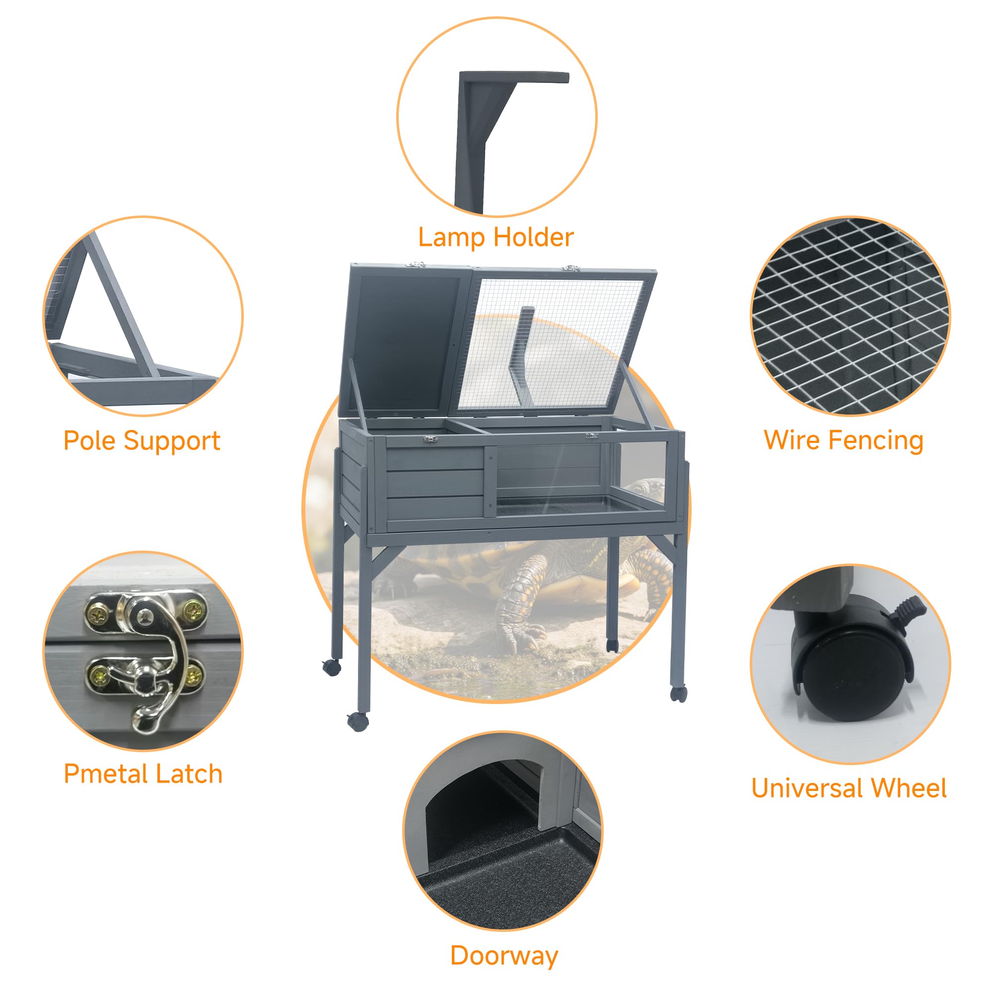 RUNSHED soporte-lampara-madera: ubicación estable para iluminación de calor.