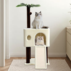 Runske arbol gatos 41 pulgadas zona arañado: superficies duraderas para arañar muebles.