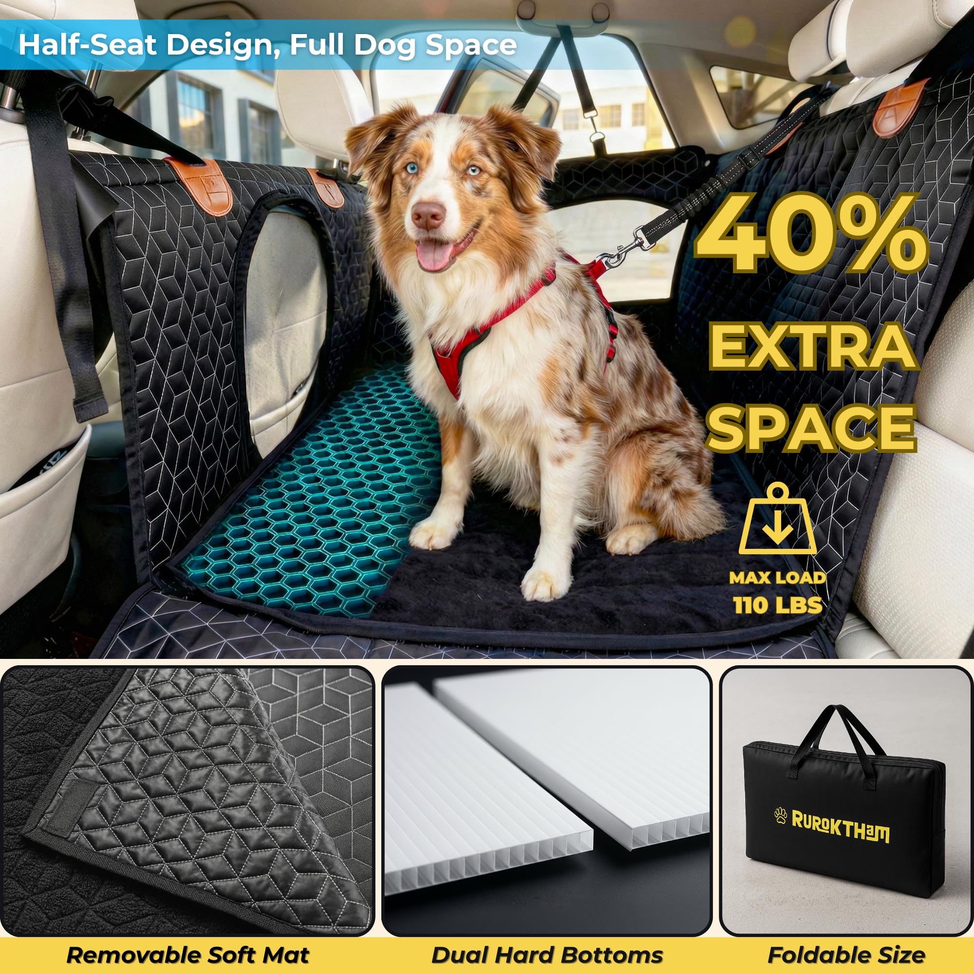 RUROKTHAM funda impermeable 600D protege los asientos