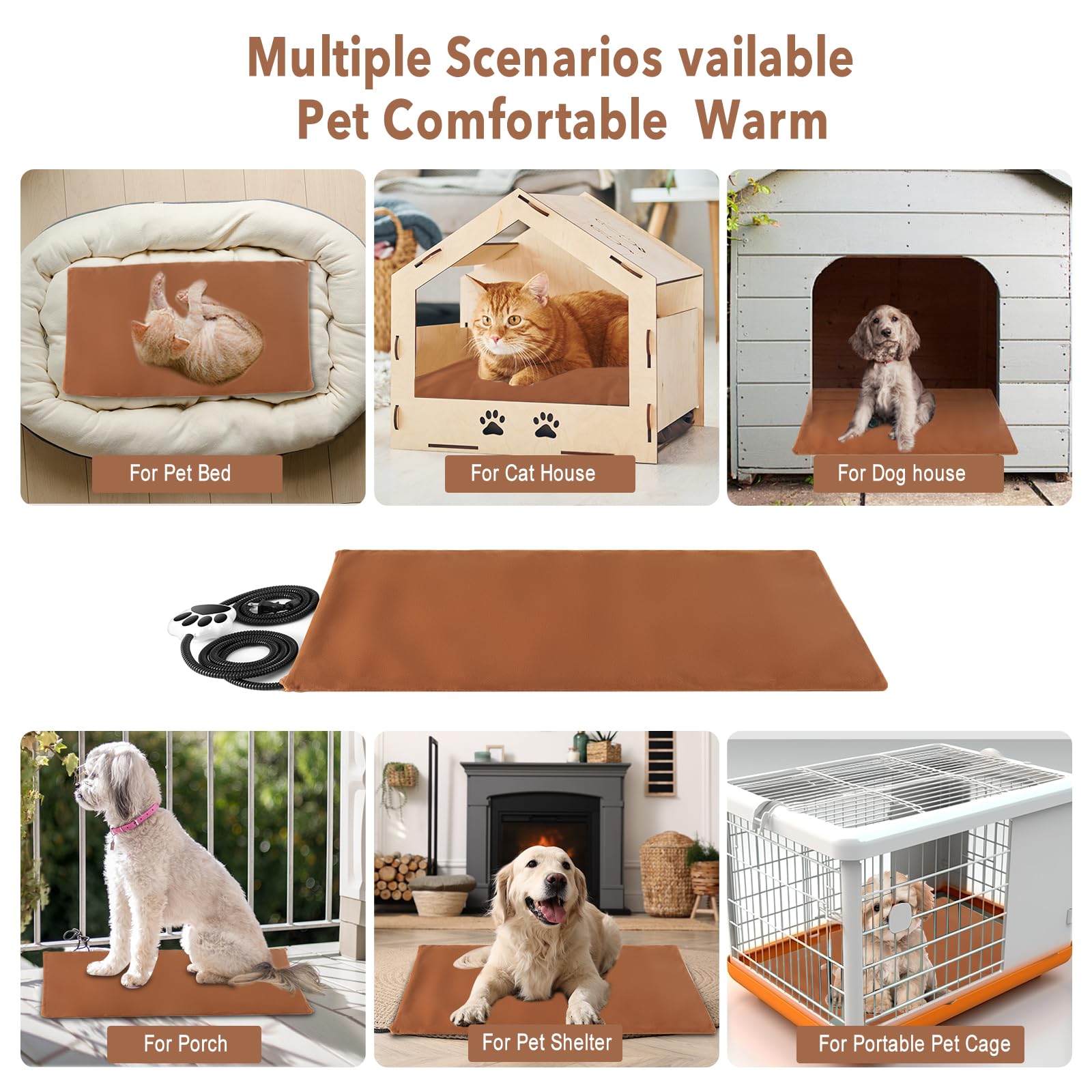 Almohadilla Ruyyi para cama de mascota, confort diario.