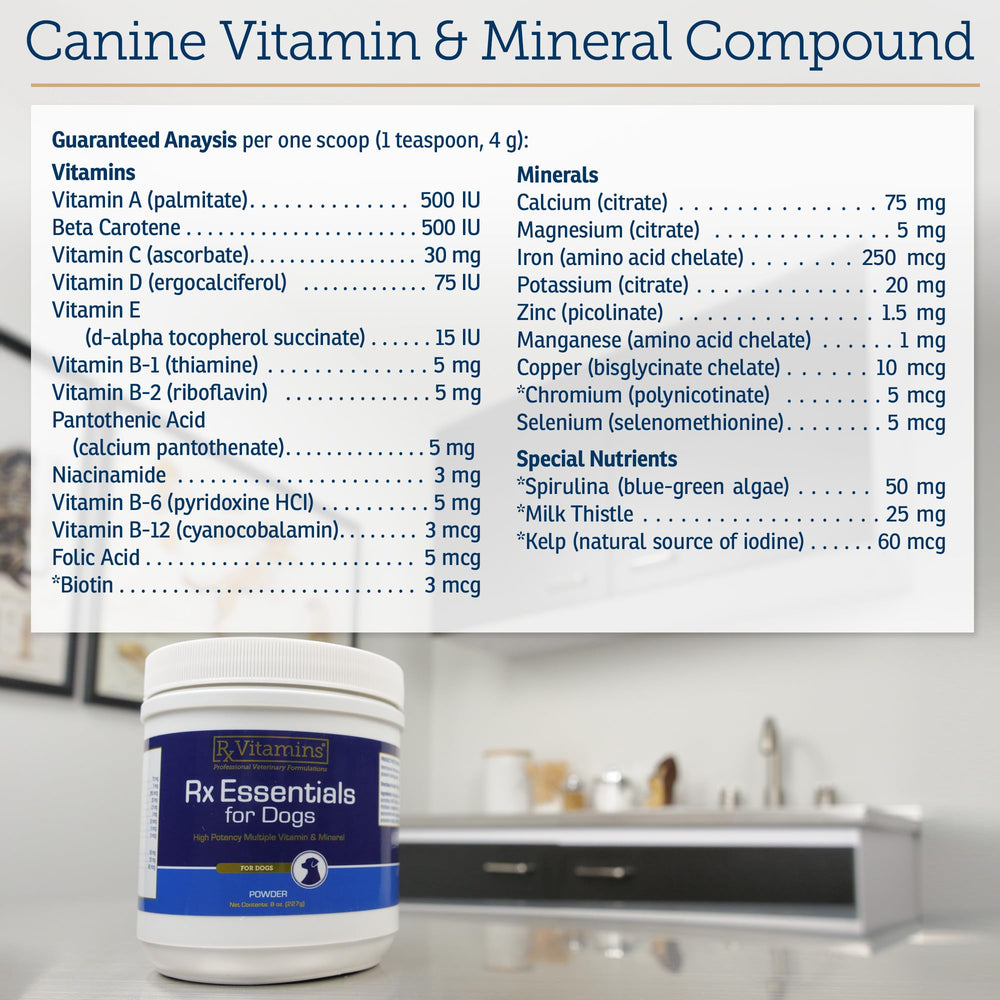 Rx Vitamins para perros, cardo mariano: apoyo hepático para la desintoxicación