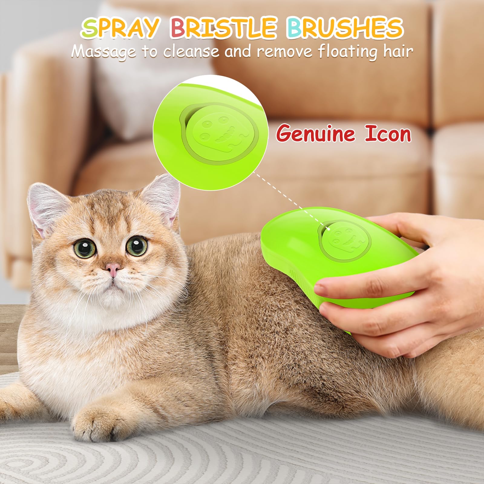 RXDTGYI diseño ergonómico para gatos y perros con pelo abundante.