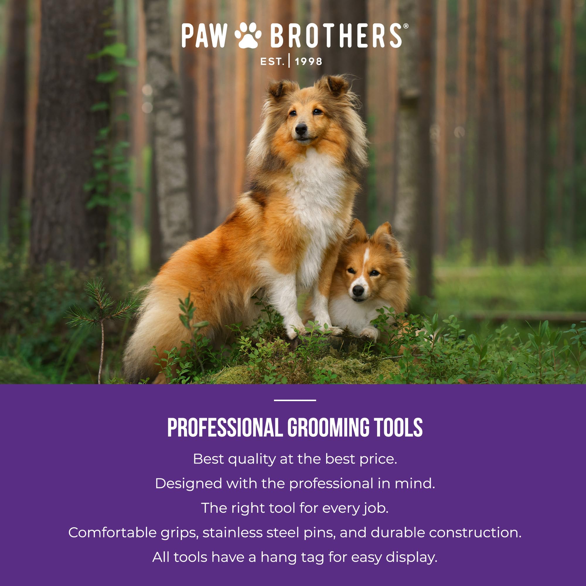 Uso post baño con Paw Brothers para peinado suave y controlado