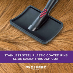 ryans-pet-supplies Paw Brothers cepillo ergonómico en uso diario para mascotas