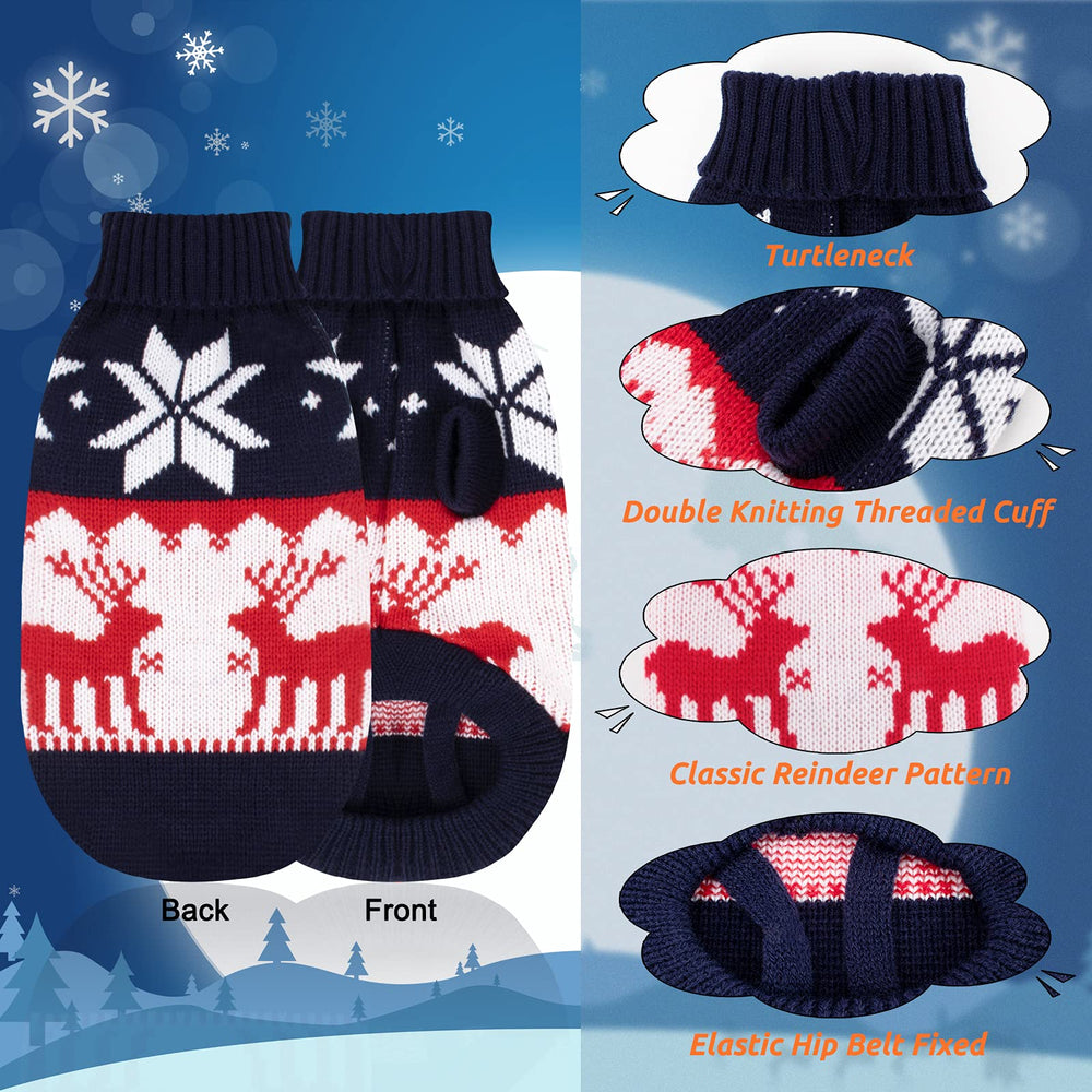 Rypet detalle de diseño con reno y Santa, mirada festiva para tu mascota.