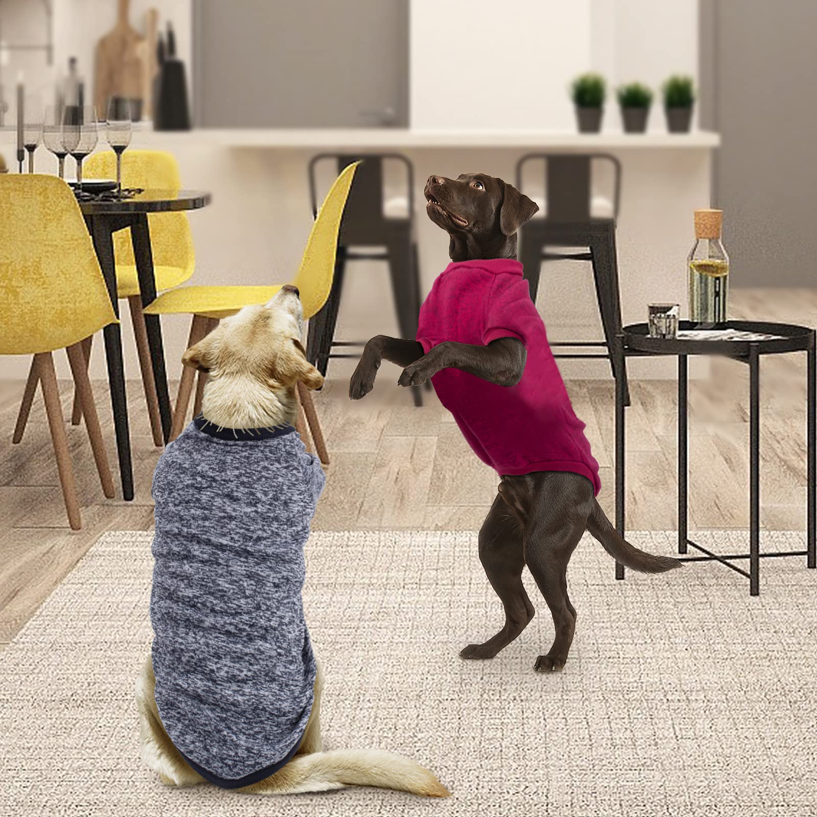 Material acrílico suave de la sudadera para perros.