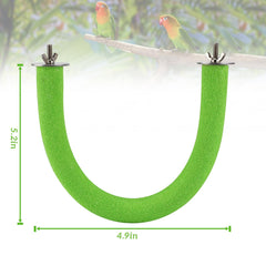 Rypet percha ave superficie rugosa verde para cuidado de las uñas
