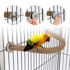 Rypet percha natural para jaula, diseño único que añade variedad y descanso.