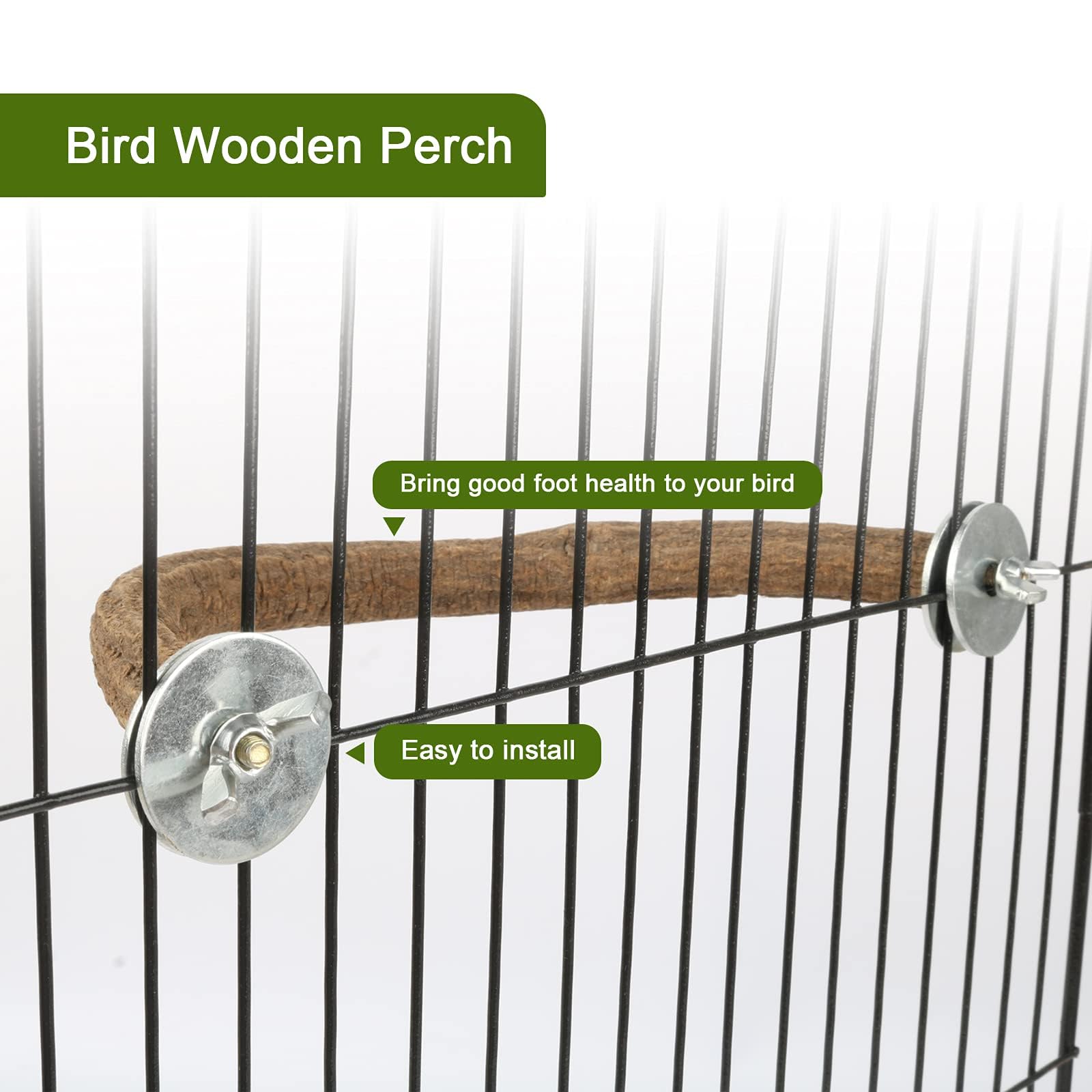 Rypet percha en madera, superficie rugosa que mejora el agarre sin químicos.