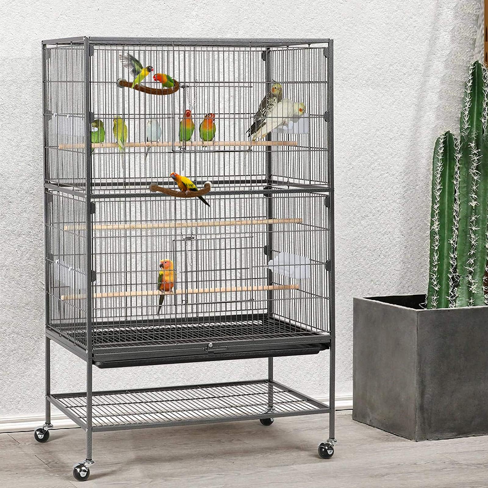 Rypet percha de madera, apta para cacatúas, periquitos y agapornis, fácil de limpiar.