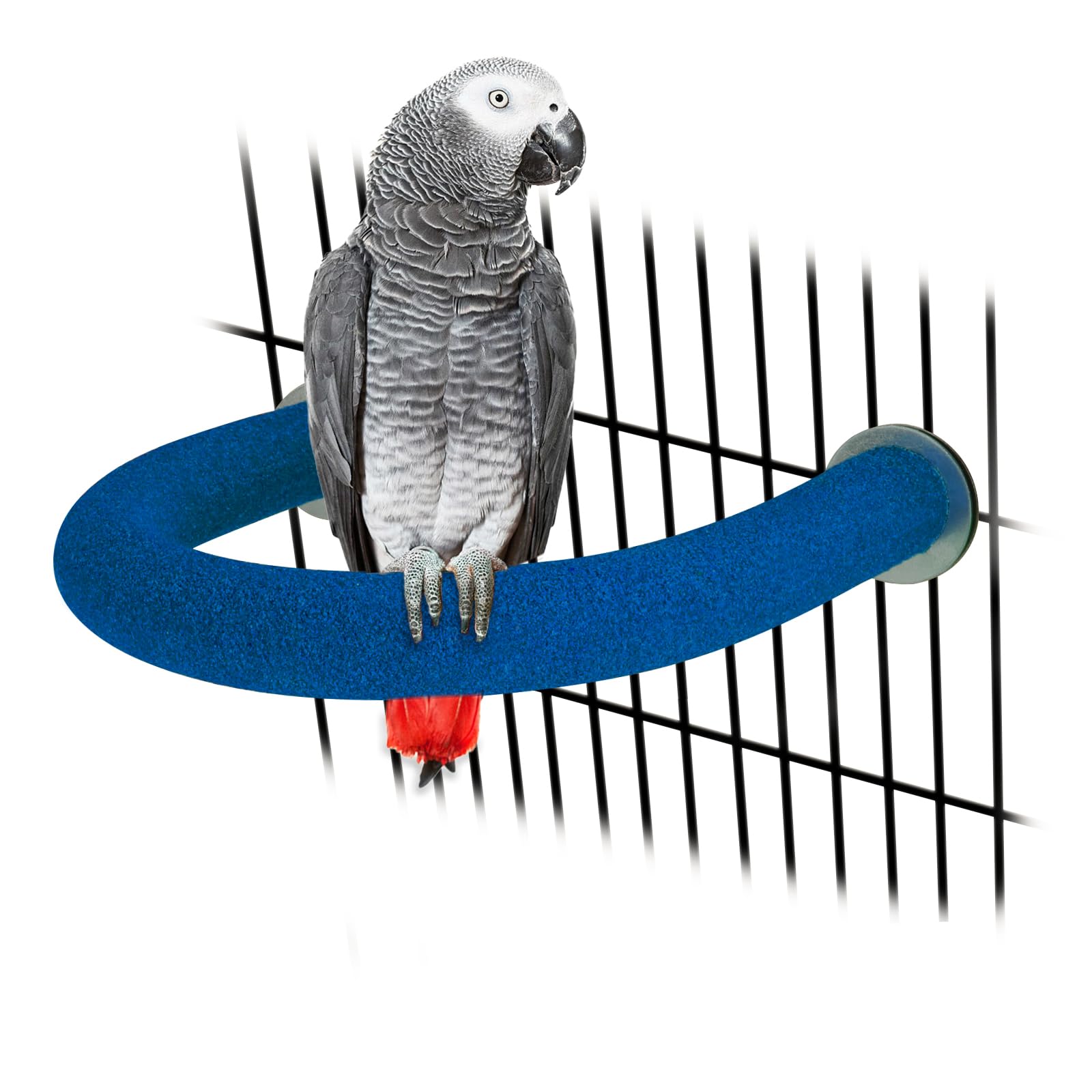 RYPET percha para ave con superficie rugosa, ideal para ejercicio de patas.