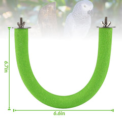 Rypet percha rugosa de cuarzo: superficie irregular para ejercicio de patitas.