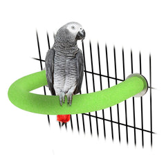 Rypet percha en U para loros: diseño estable para movimiento seguro en jaula.