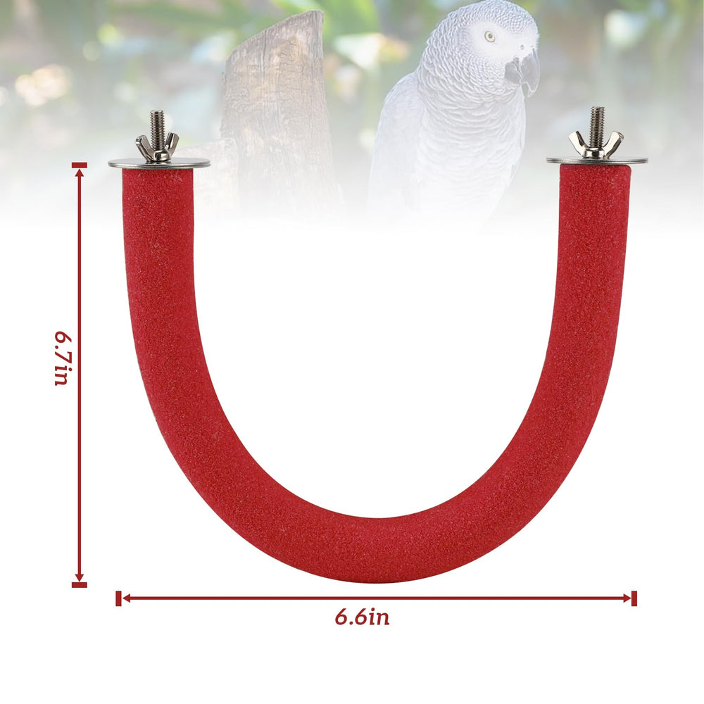 Rypet percha U Shape instalación fácil en jaula para aves.