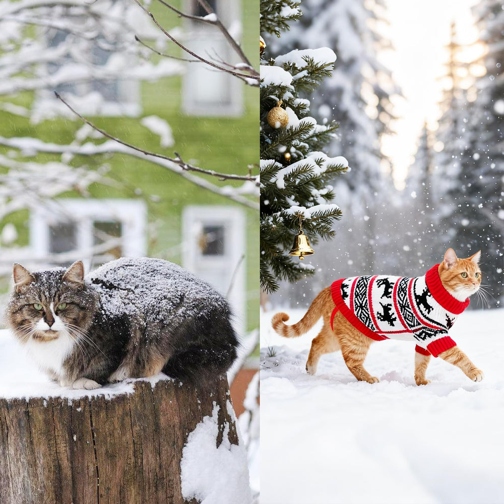 Rypet sudadera navidad gato, fácil de poner para uso diario.