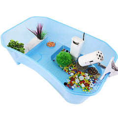 Rypet tanque tortuga con áreas multifuncionales para explorar