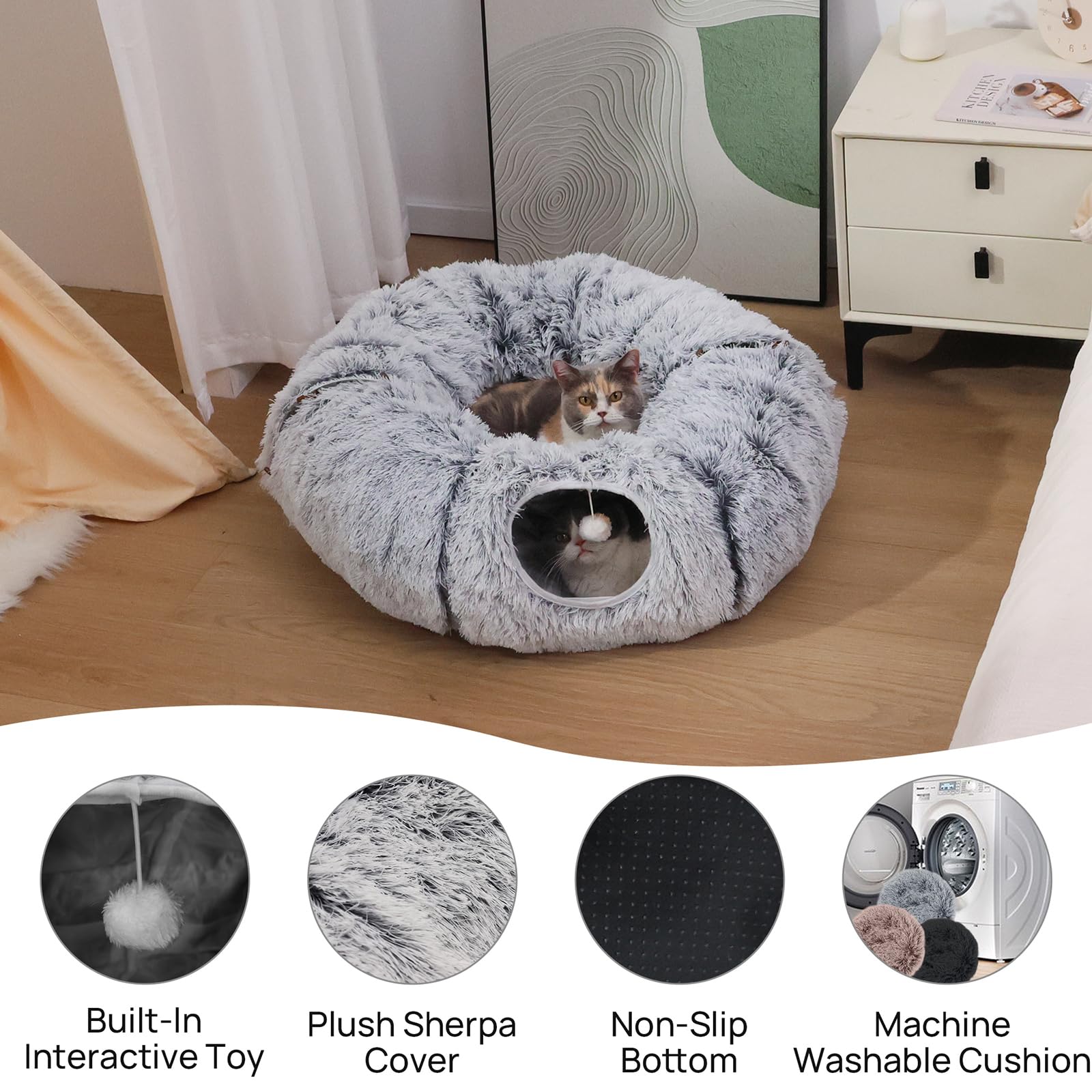 RYpetmia ensamblado-facil-tunel-gato: montaje rápido y sencillo