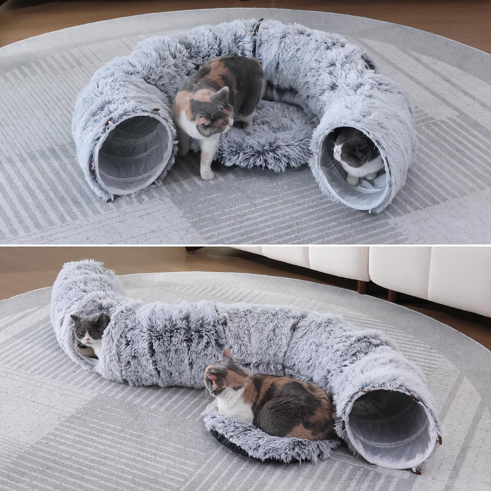 RYpetmia tunel-gato-32pulgadas-grande: apto para felinos de varios tamaños