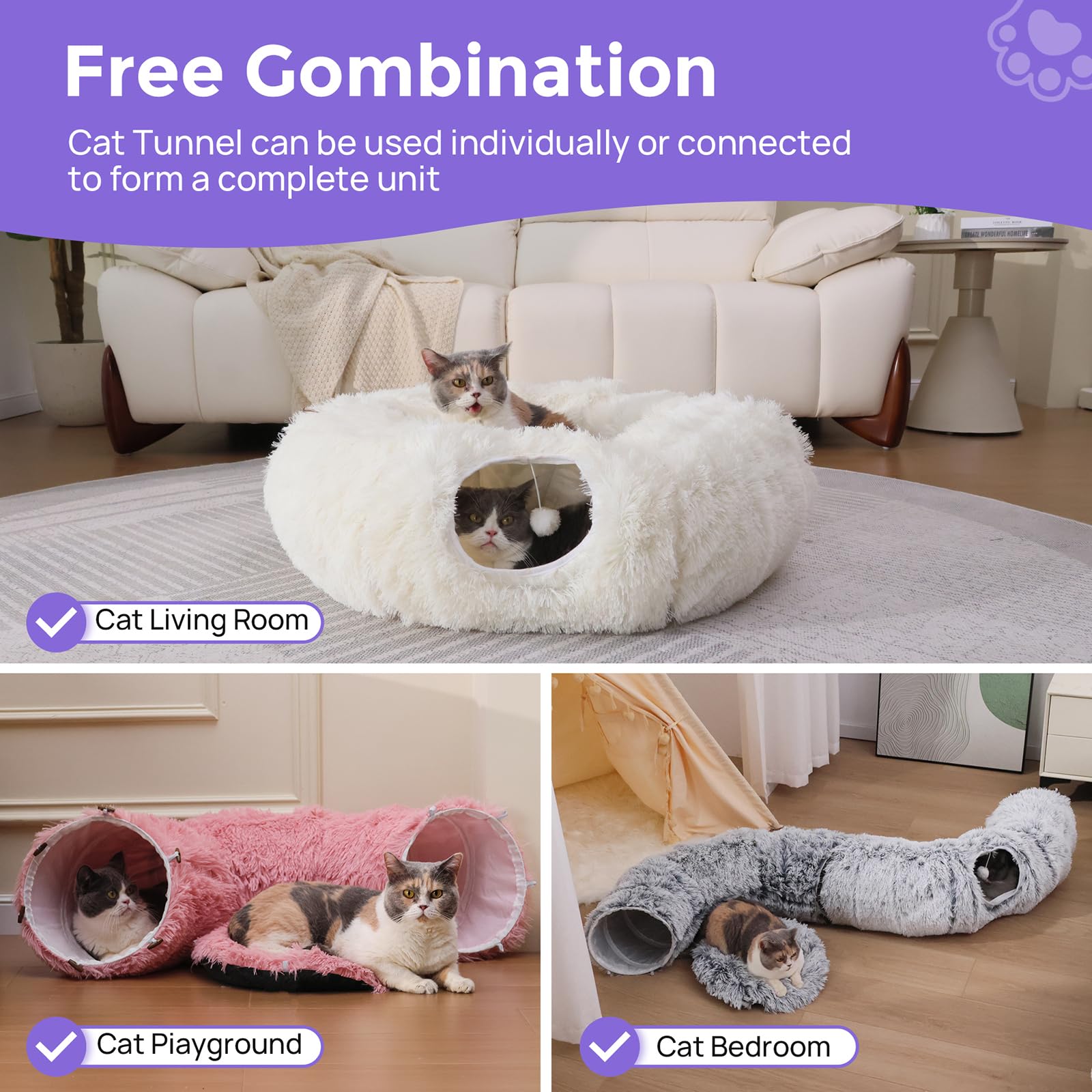 RYpetmia tunel-gato-lavable-higiene: limpieza sencilla para un área limpia