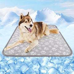 Rywell mat frío para perros gris 36x27 mantiene a tu mascota fresca.