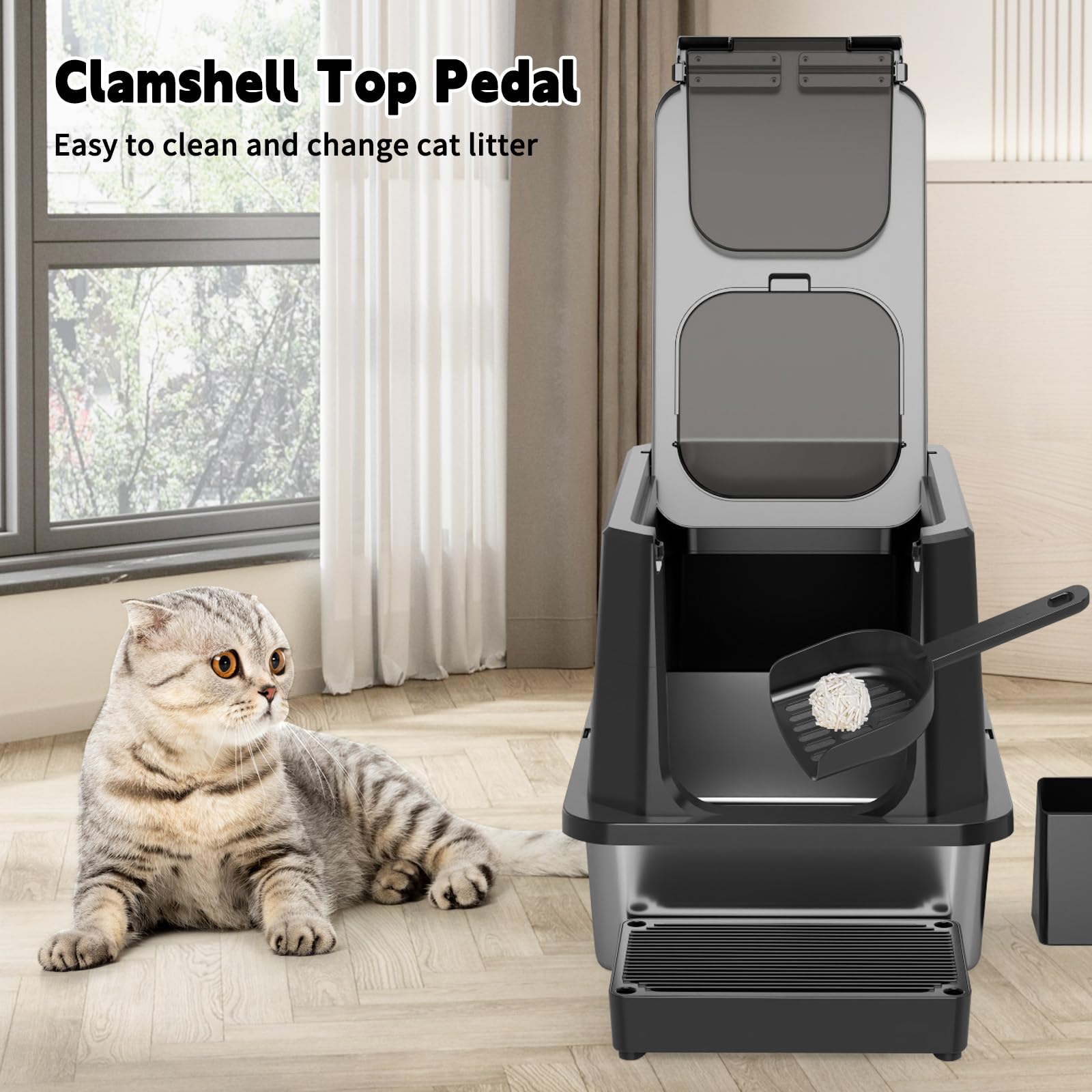 RZPET caja extra grande, ideal para gatos grandes o múltiples.