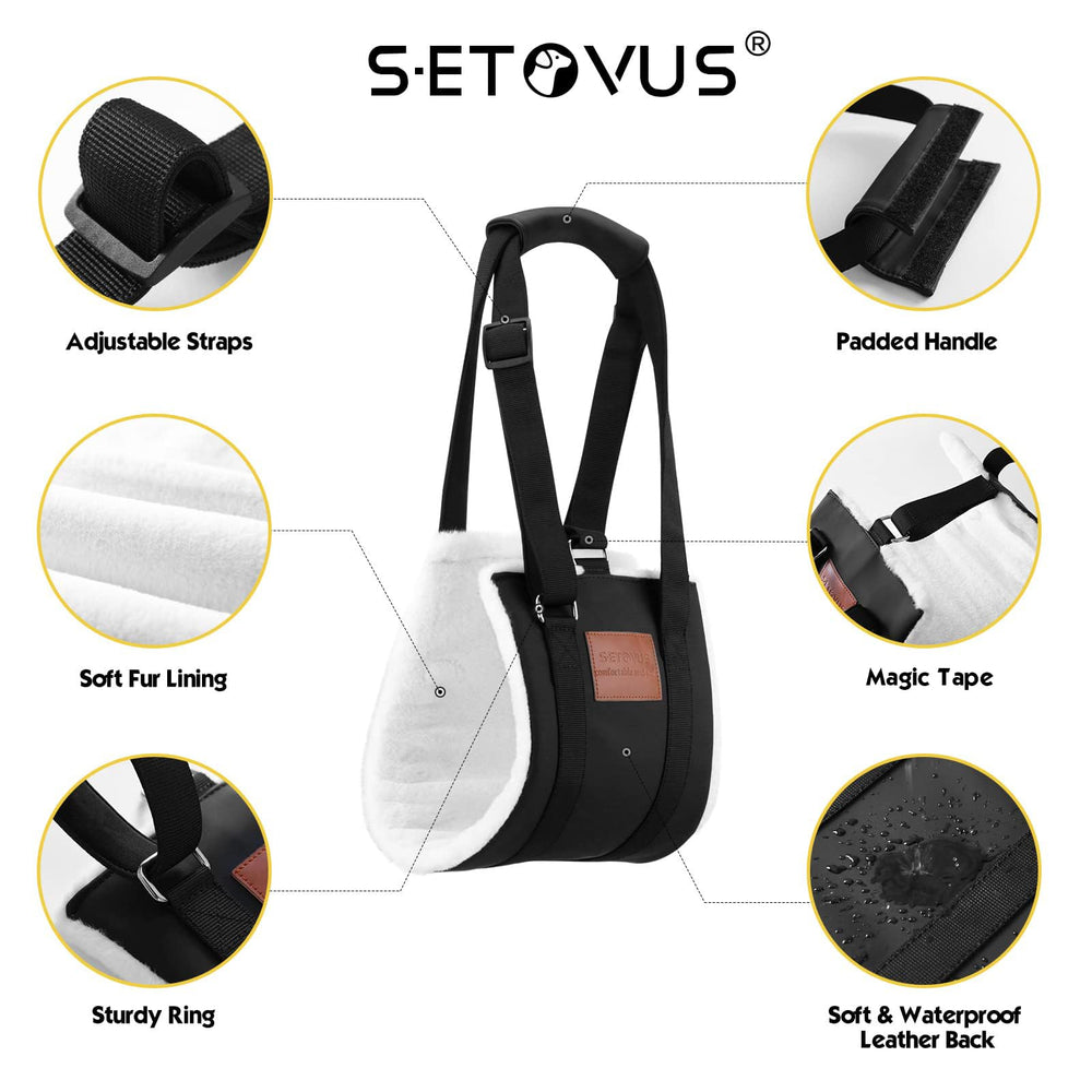 S-ETOVUS dispositivo con cinta mágica para ajuste seguro.