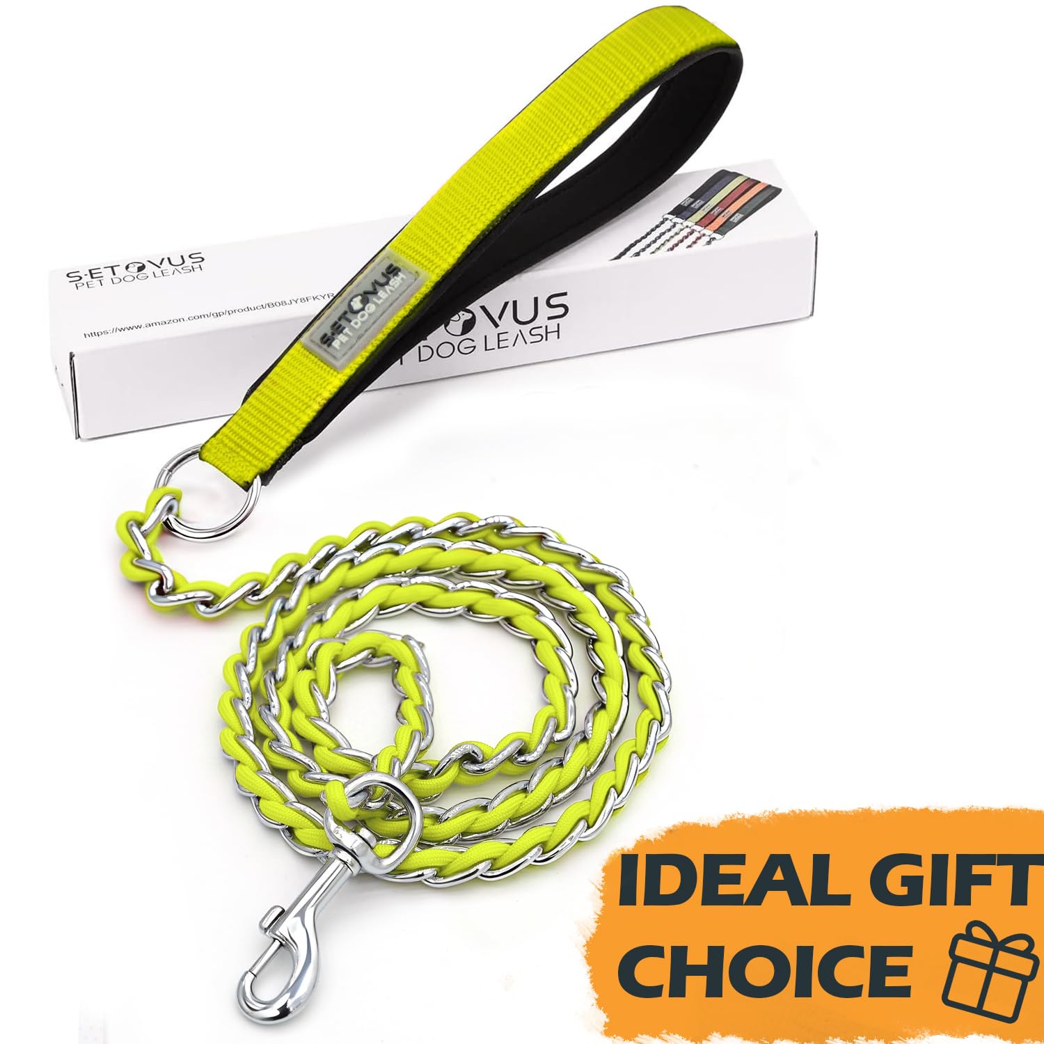 Correa amarilla S-ETOVUS mejora visibilidad durante paseos