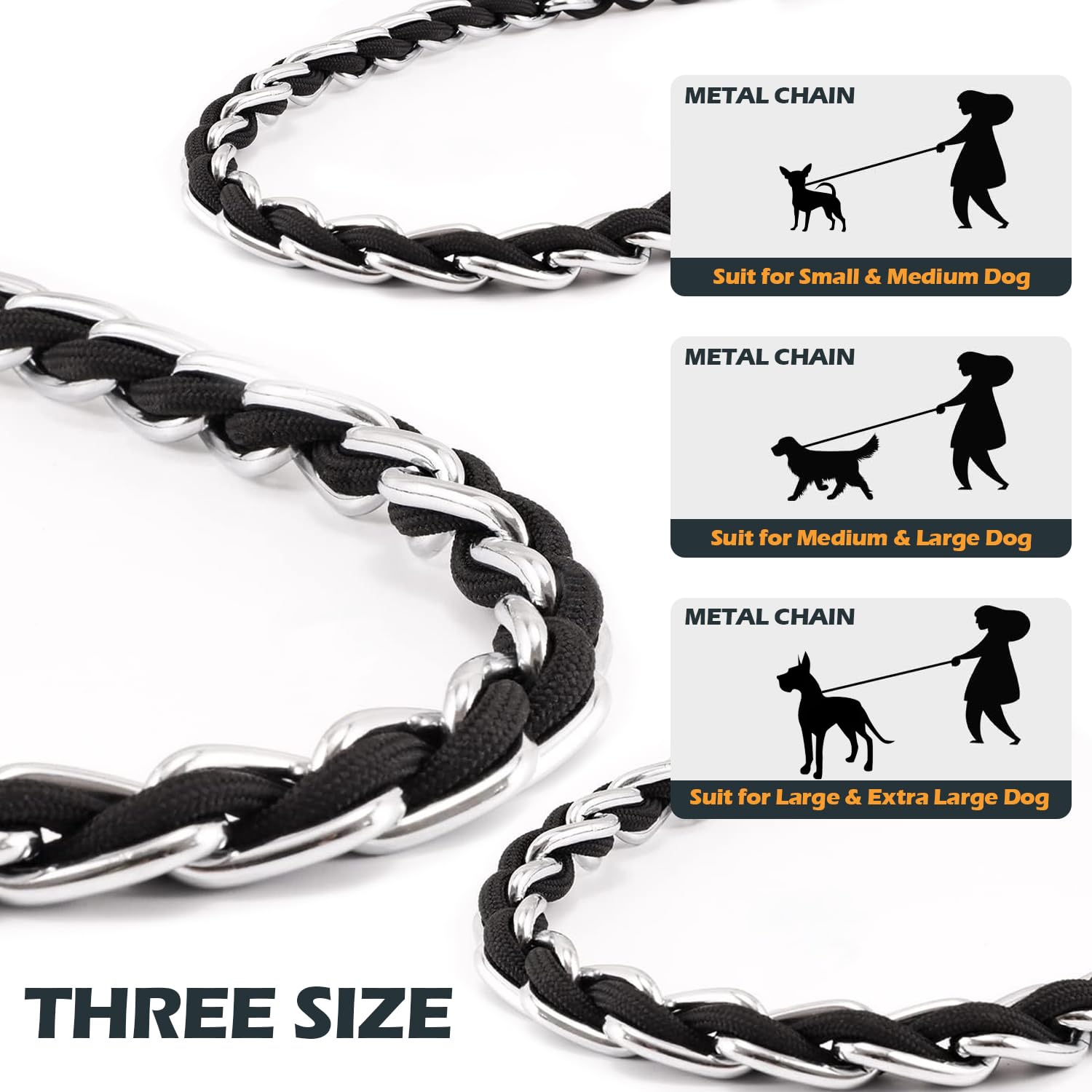 S-ETOVUS correa duradera para perros grandes, diseñada para uso prolongado.