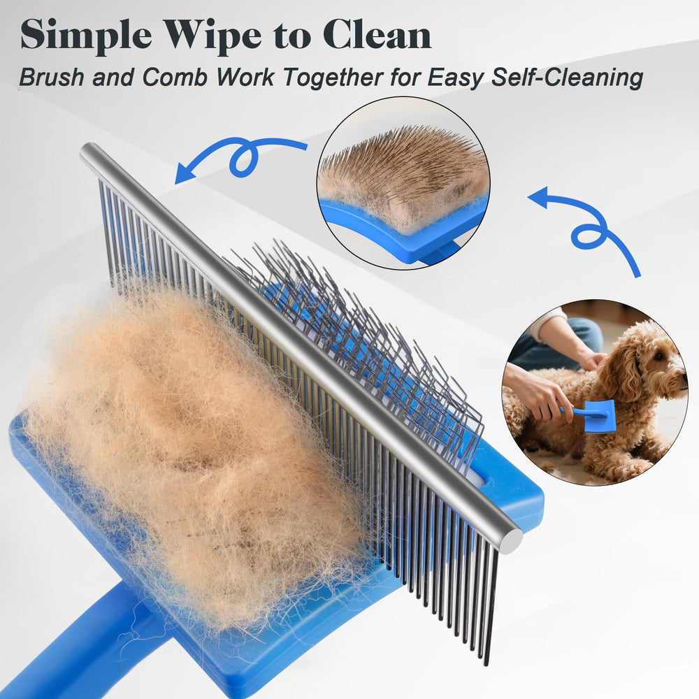 Cepillo para perros Saccison resistente y antiestático cuida la piel.
