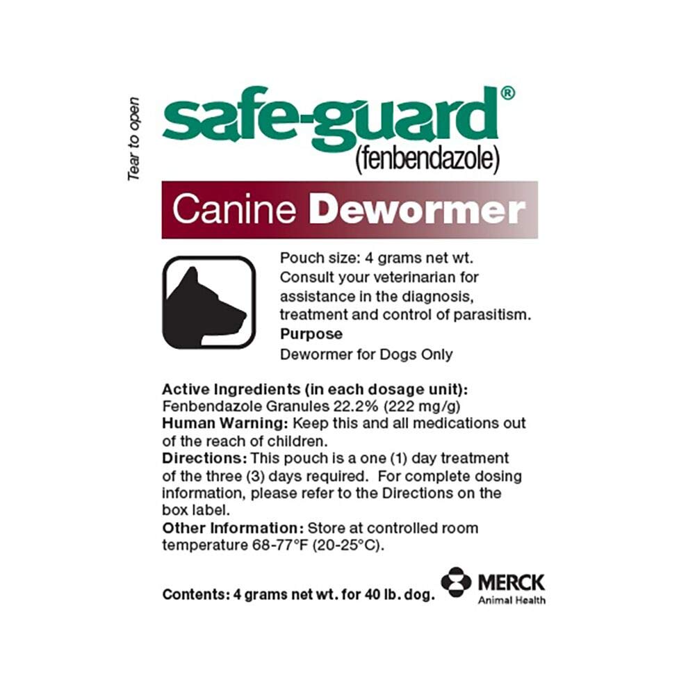 Safe-Guard almacenamiento a temperatura ambiente recomendado