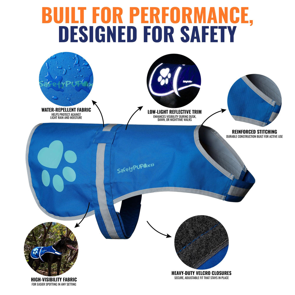 SafetyPUP XD chaleco de costuras dobles, diseño robusto y durable para uso diario