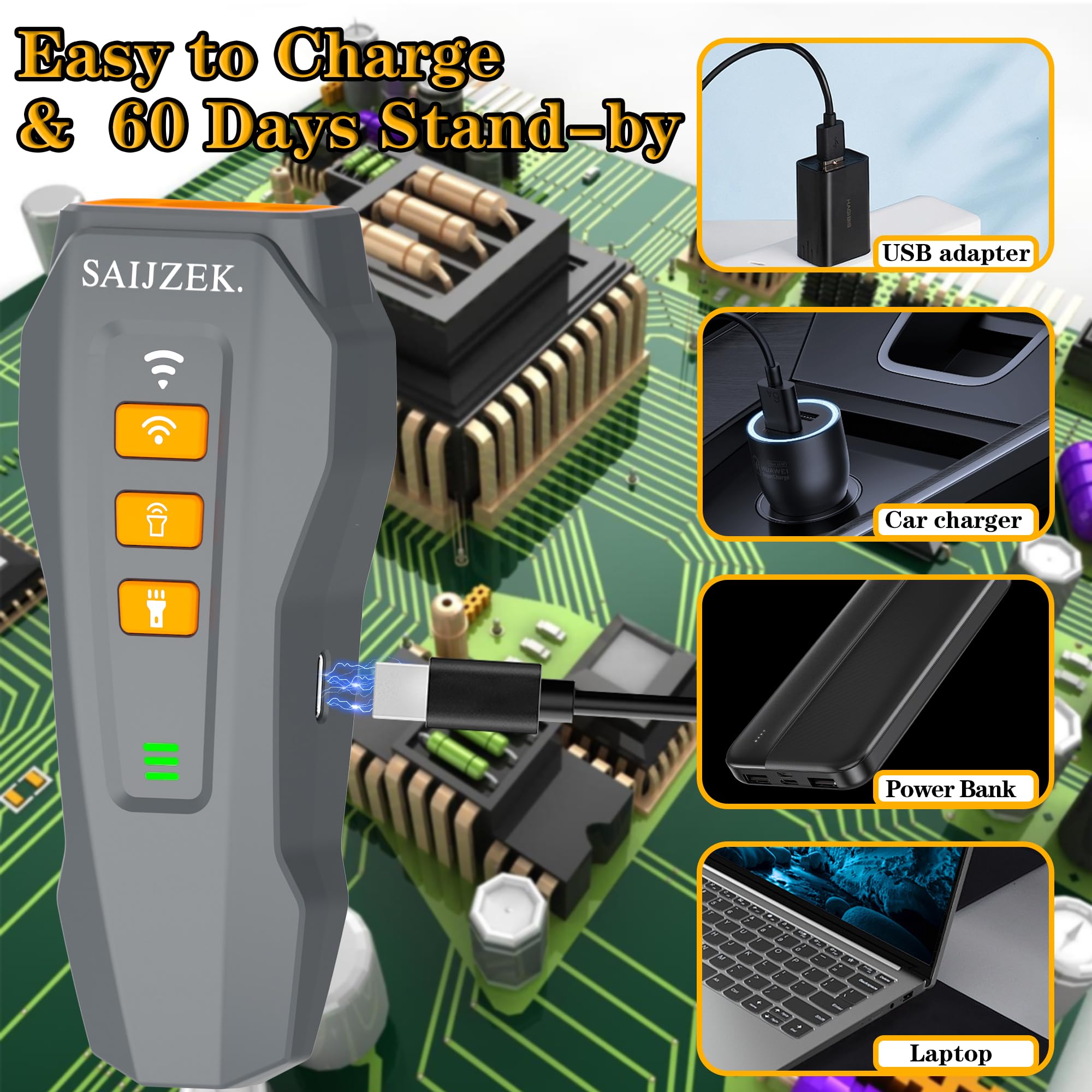 SAIJZEK Entrenador Ultrasonico G2 modo 3 frecuencia variable para reforzar órdenes.