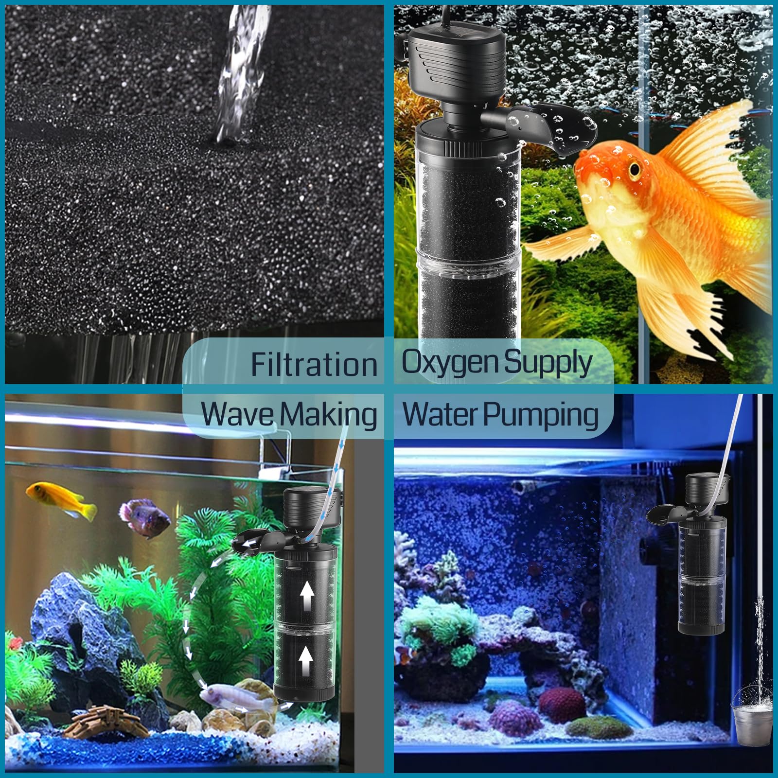 SainSmart XpertMatic incluye bomba sumergible para circulación constante dentro del acuario