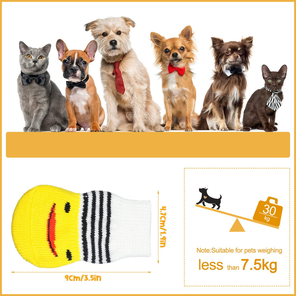 Saintrygo calcetines antideslizantes para patitas de perro, diseño colorido que previene resbalones.
