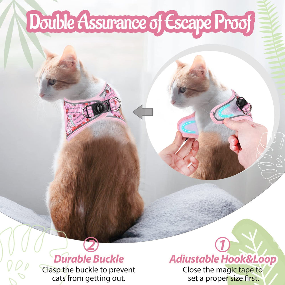 Arnés SALFSE para gato y perro pequeño rosa, apto para felinos y perros XS.