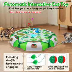 Salodal juguete para gatos con sensor táctil para reiniciar el juego con un toque.