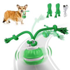 Salodal Pelota Rodante Interactiva para perros pequeños, fomenta juego activo al interior o exterior.