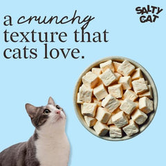 Salty Cat sin aditivos, sin granos, perfecto para premios de rutina.