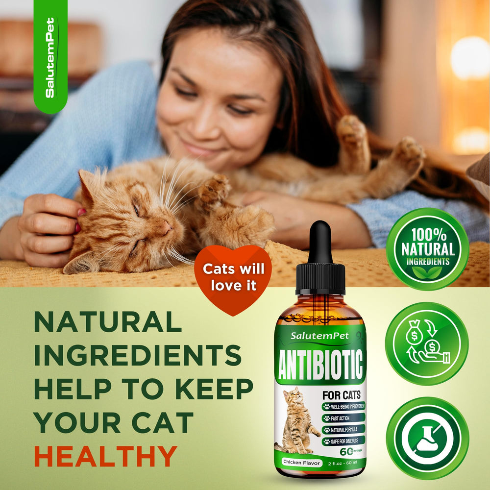 SalutemPet Antibiotico Gatos: ingredientes naturales y balance suave.