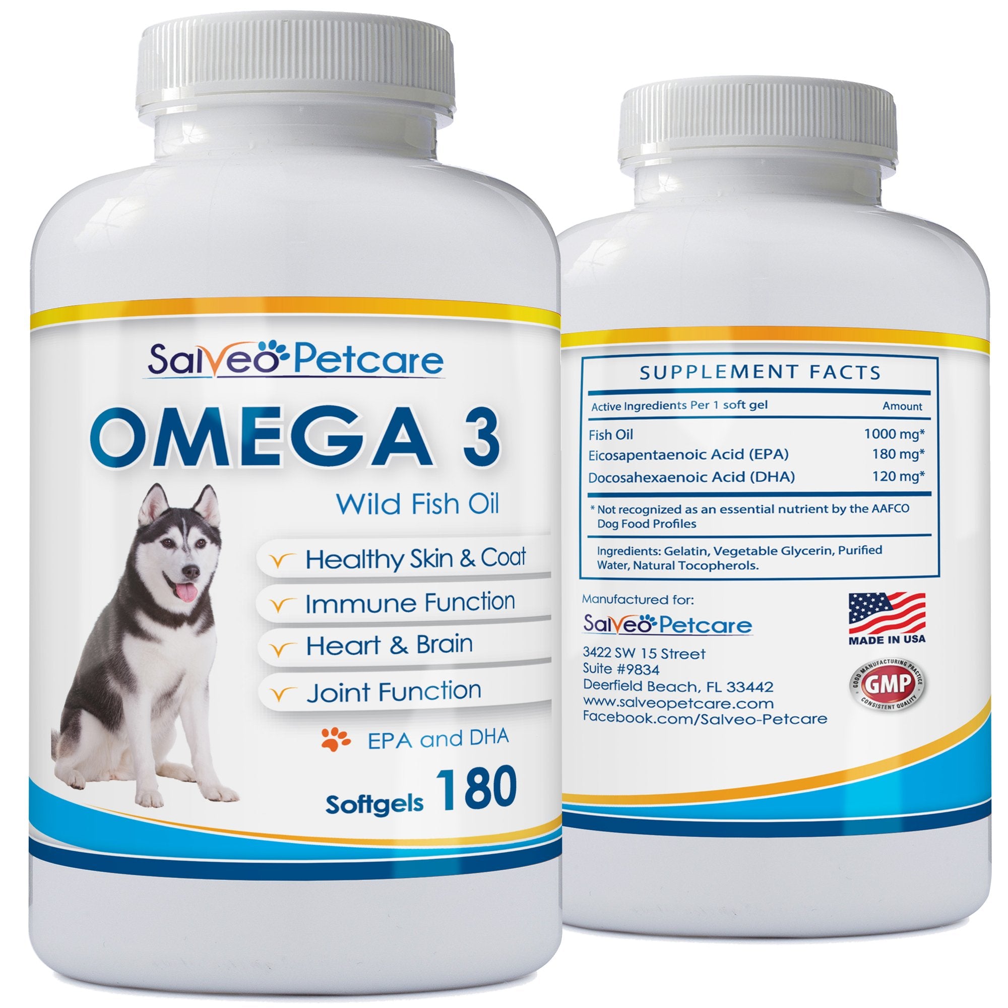 Salveo Petcare Omega 3 para perros: sin olor a pescado al abrir.