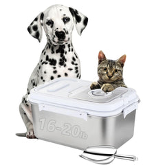 Sanbo Contenedor alimento gatos 10L: almacenamiento seguro y práctico