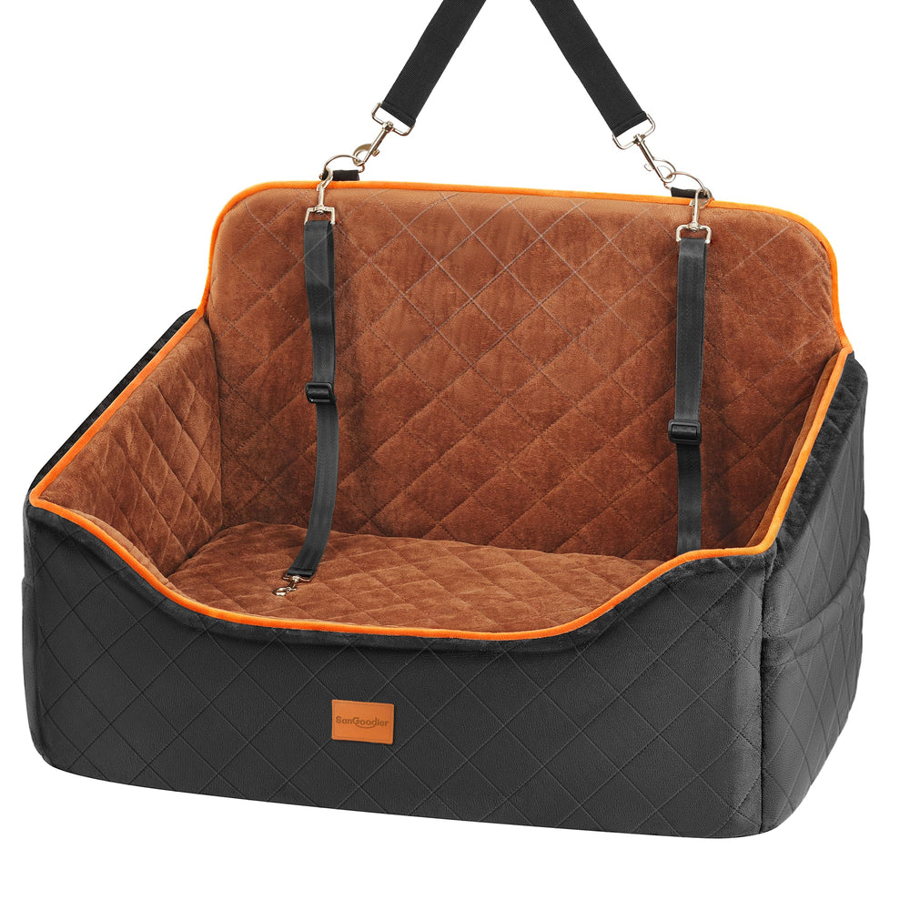 Sangoodier: asiento para perro mediano en coche, seguridad para cada viaje.