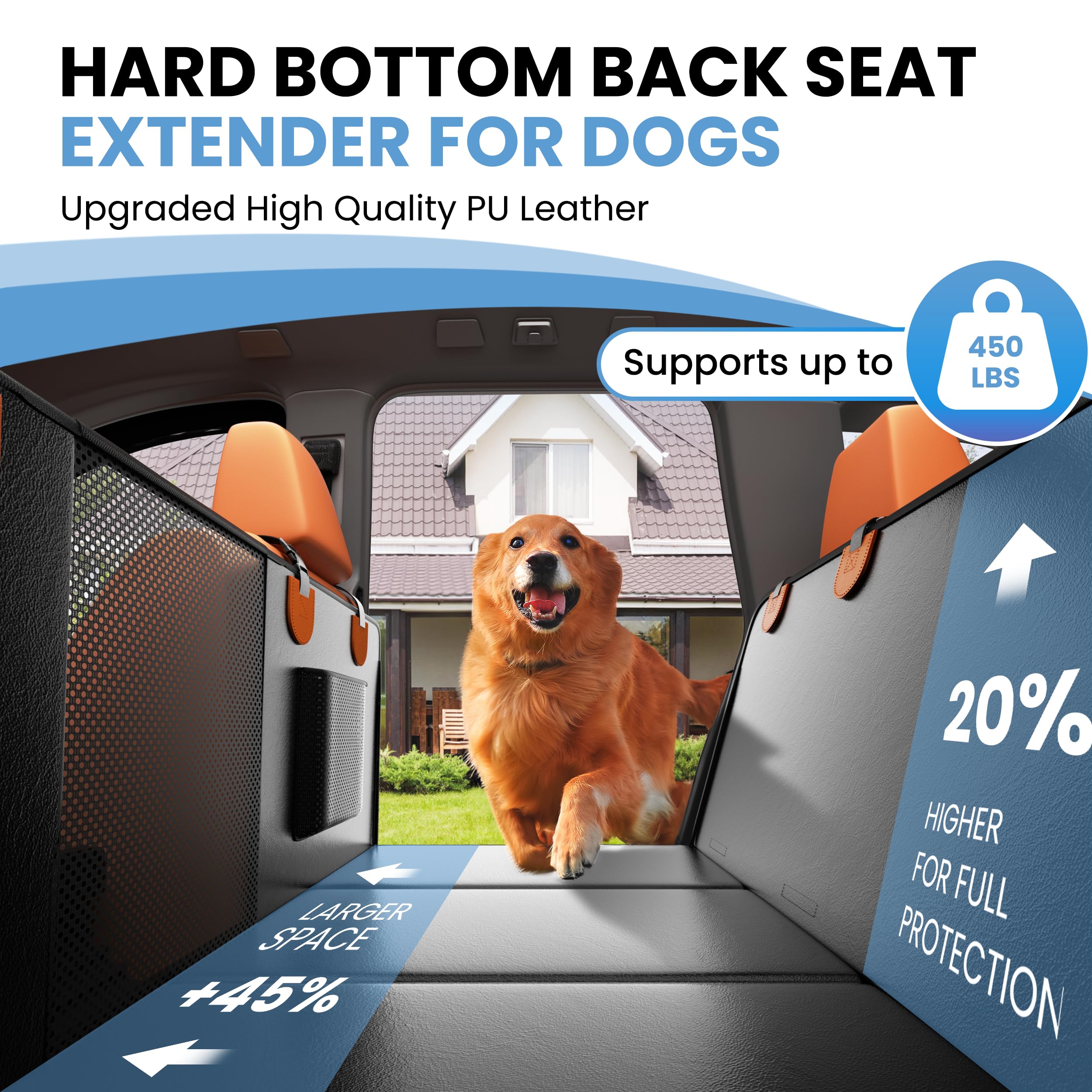 Sangoodier-hamaca-perros-coche: comodidad segura para perros durante trayectos.