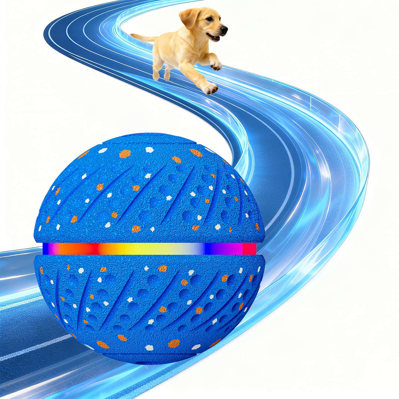Sankell bola interactiva para perros con luces RGB que atrae su atención.