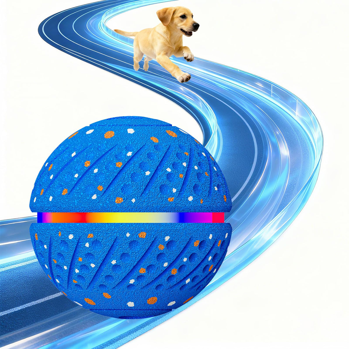 Sankell bola interactiva para perros con luces RGB que atrae su atención.