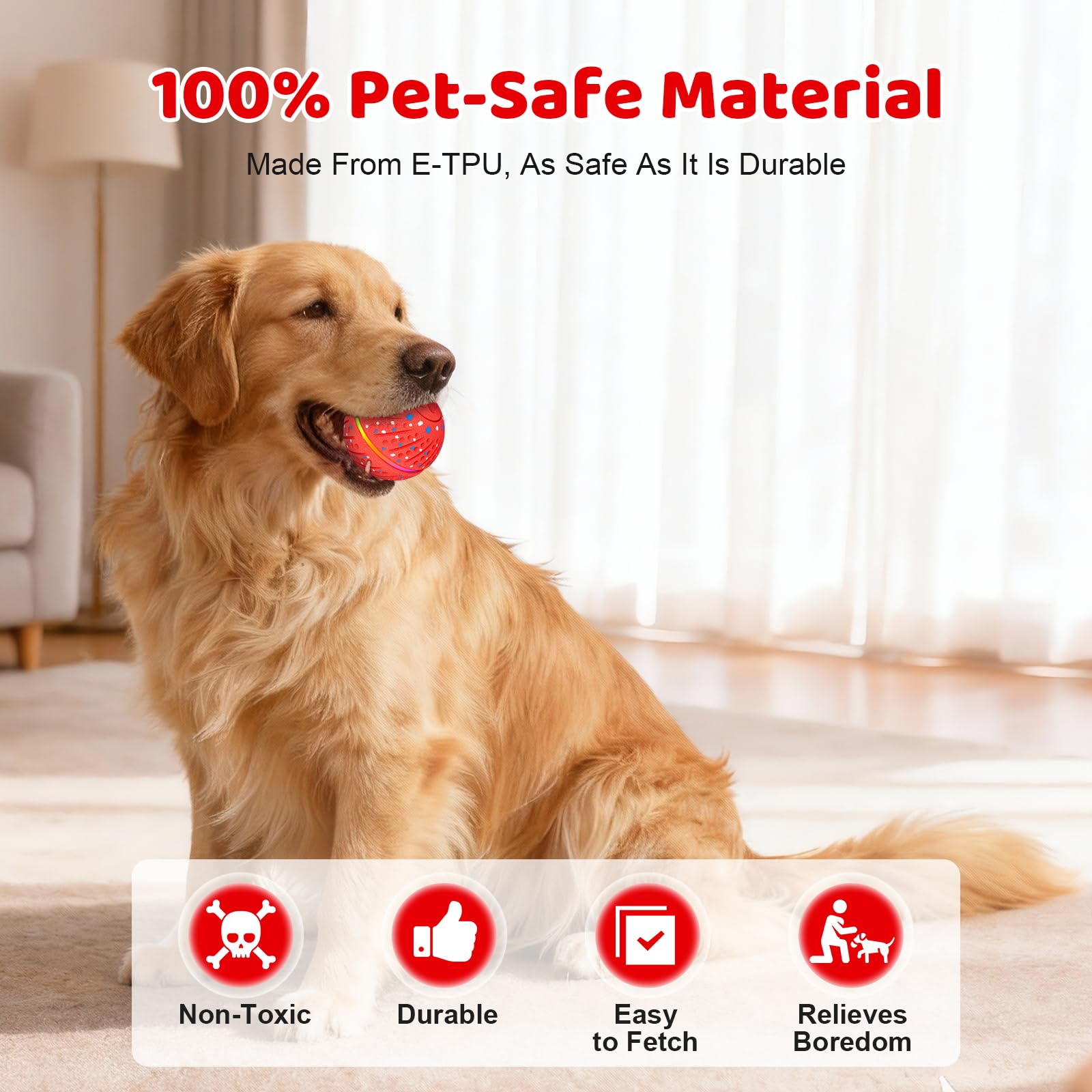 Sankell bola de 2,8 pulgadas ideal para perros pequeños y medianos